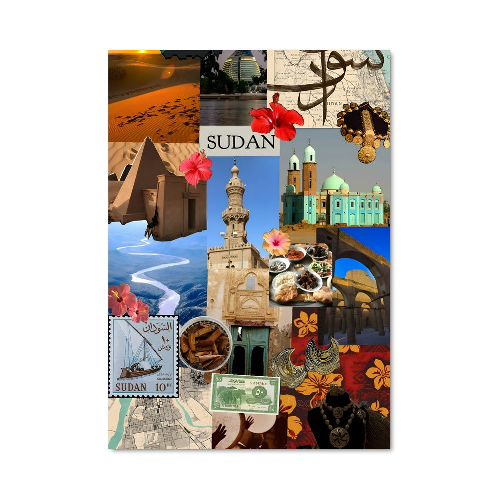 Poster Collage de Soudan