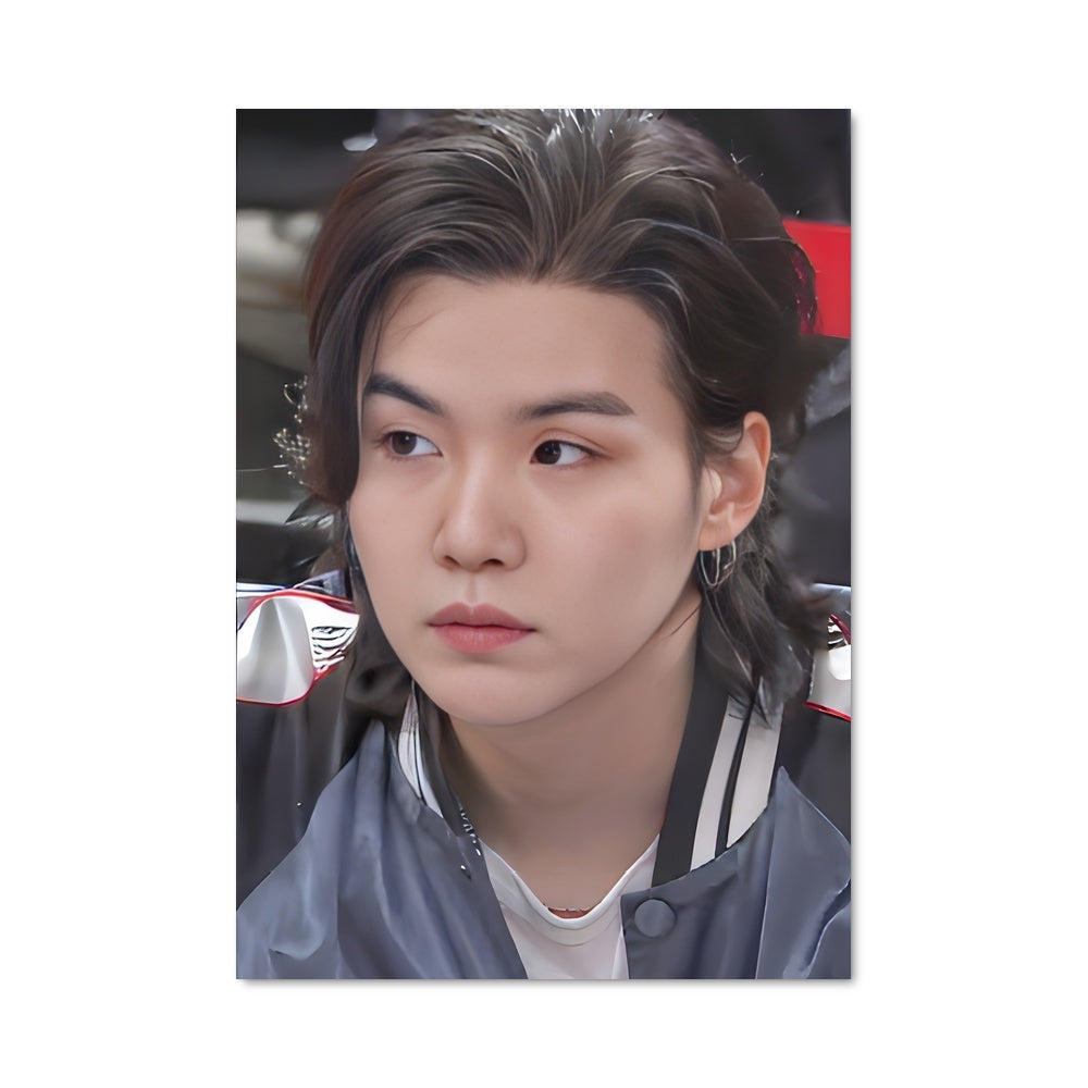 Poster Suga en Noir et Blanc