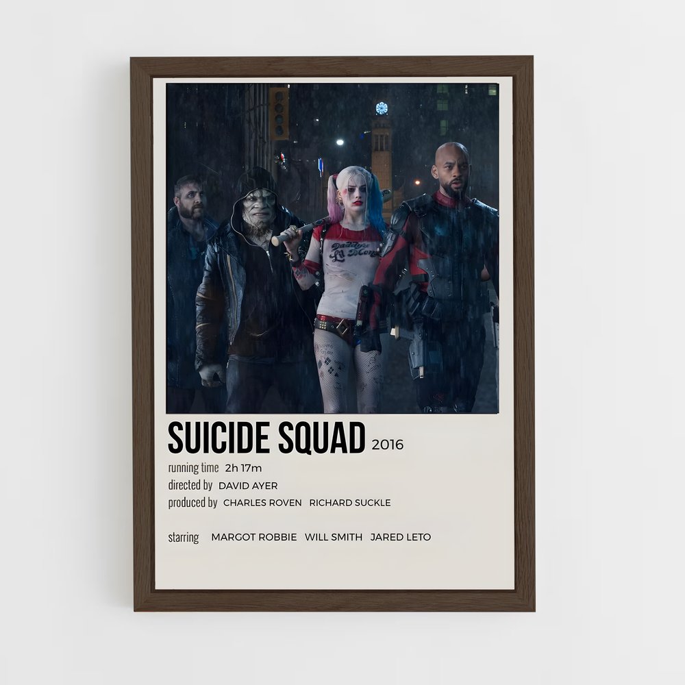 ap-suicide squad-4 cadre Bois foncé