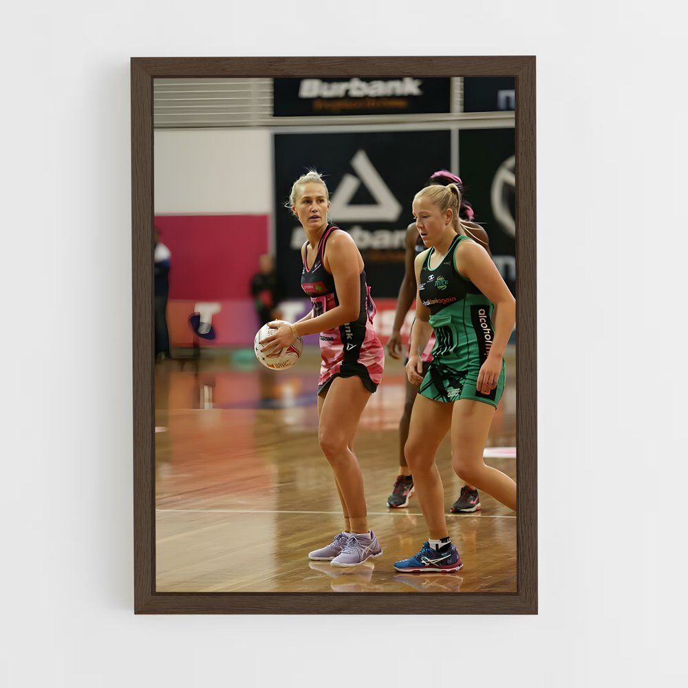 ap-suncorp super netball-5 cadre Bois foncé