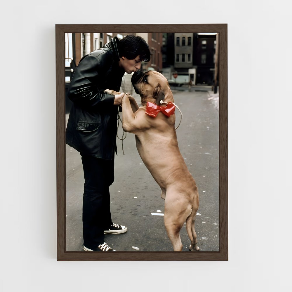 ap-sylvester stallone-4 cadre Bois foncé