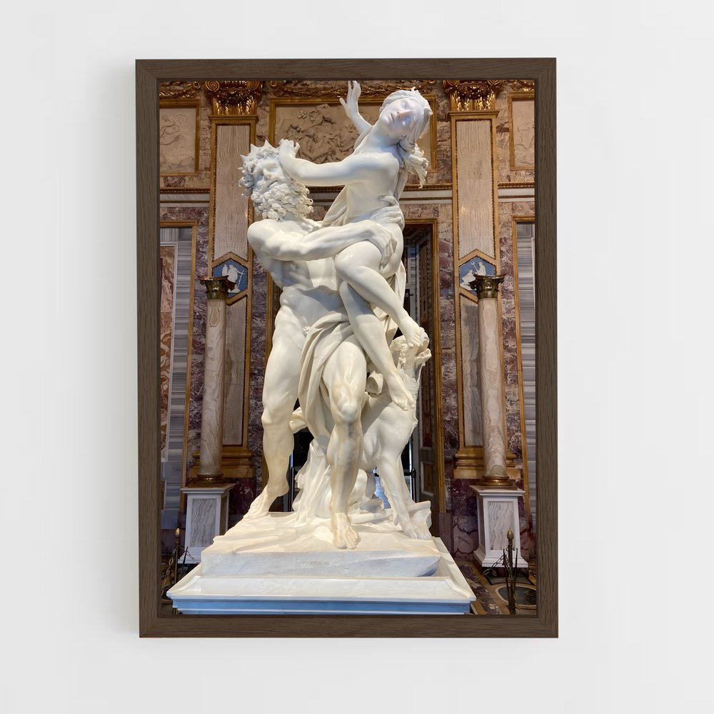 ap-the rape of proserpina bernini-11 cadre Bois foncé