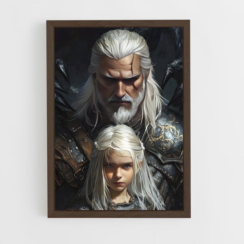 ap-the witcher-5 cadre Bois foncé