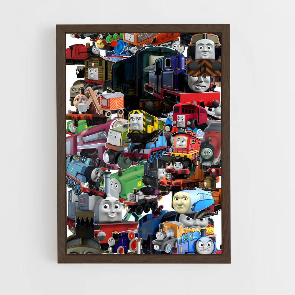 ap-thomas the tank engine-1 cadre Bois foncé