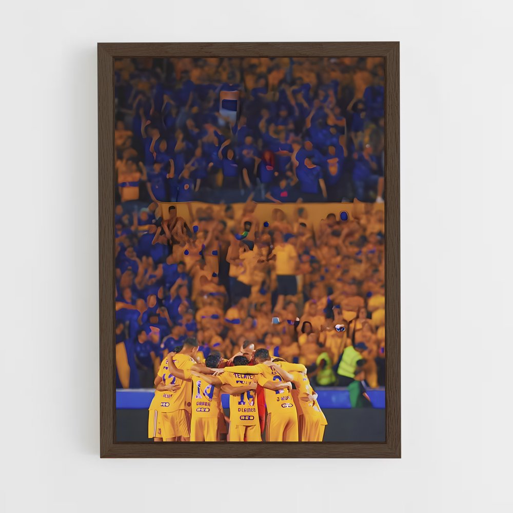ap-tigres uanl-8 cadre Bois foncé