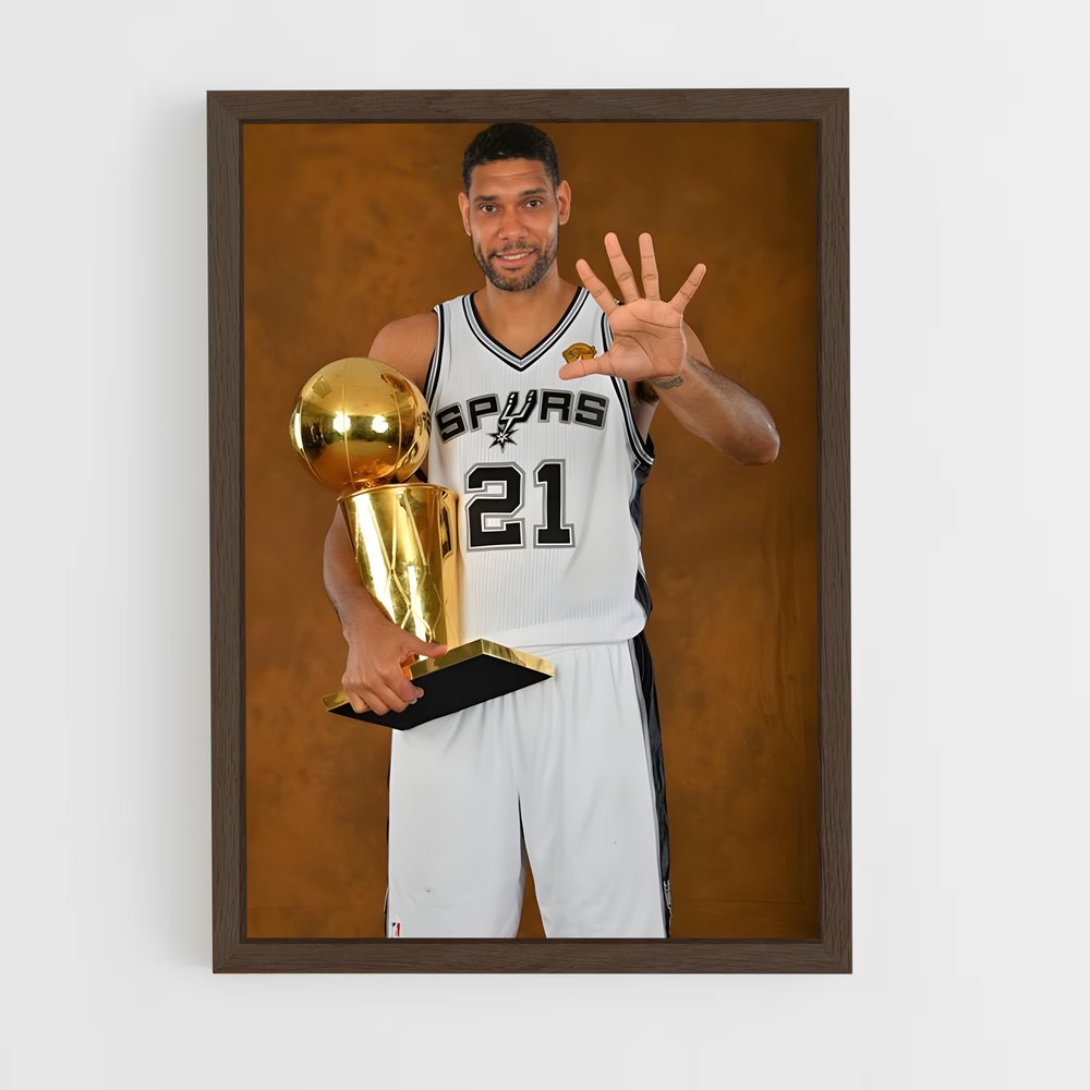 ap-tim duncan-7 cadre Bois foncé