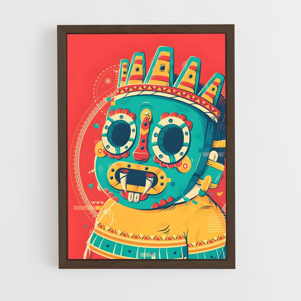 ap-tlaloc-6 cadre Bois foncé