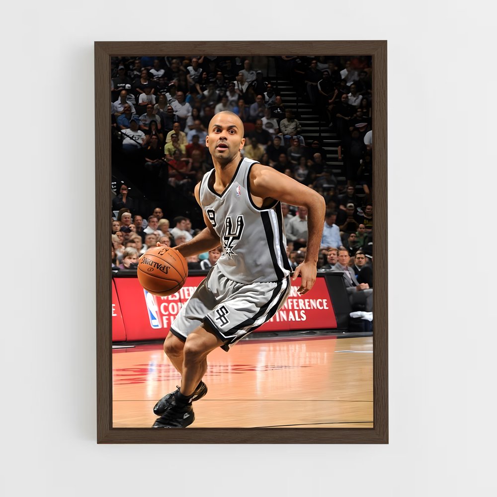 ap-tony parker-3 cadre Bois foncé