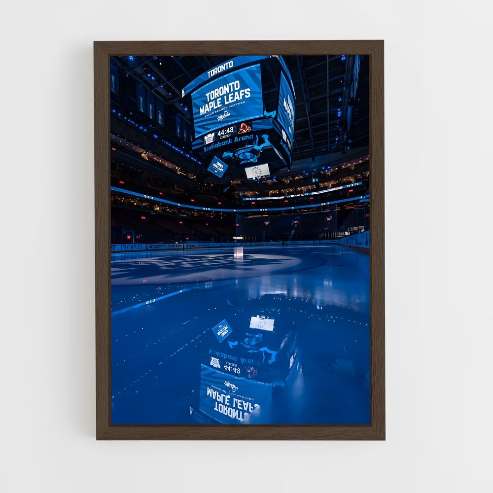 ap-toronto maple leafs-8 cadre Bois foncé