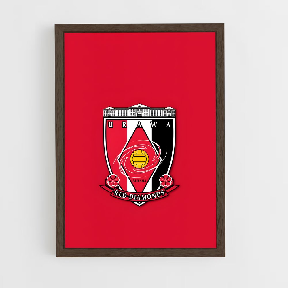 ap-urawa red diamonds-1 cadre Bois foncé