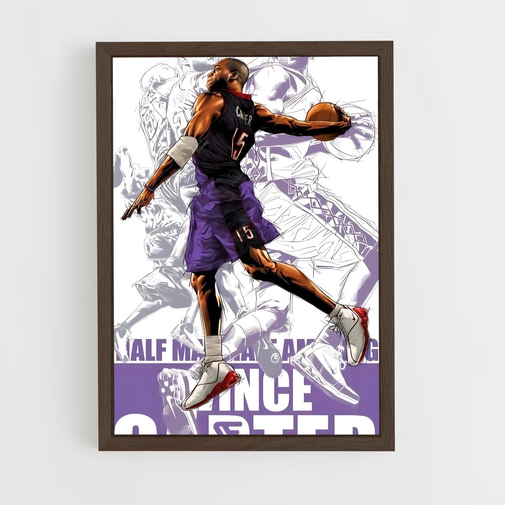 ap-vince carter-13 cadre Bois foncé