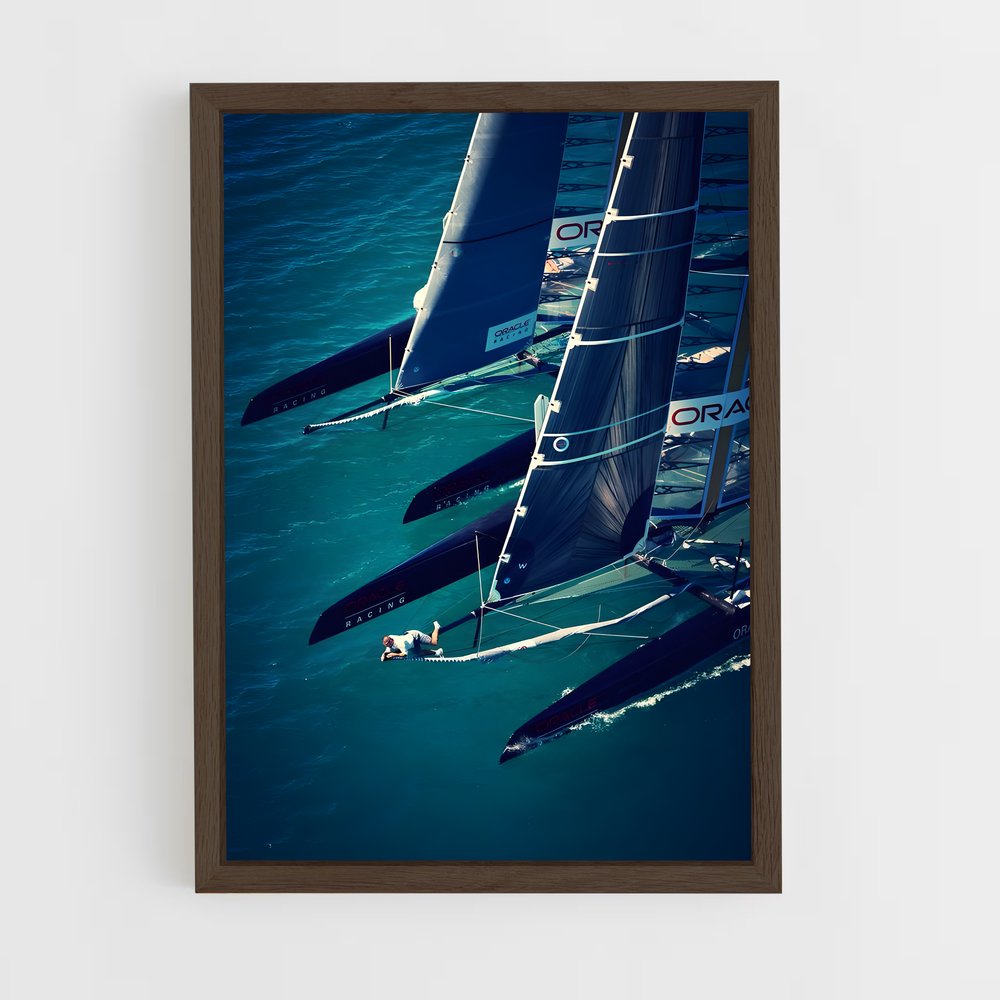 ap-volvo ocean race sailing-5 cadre Bois foncé