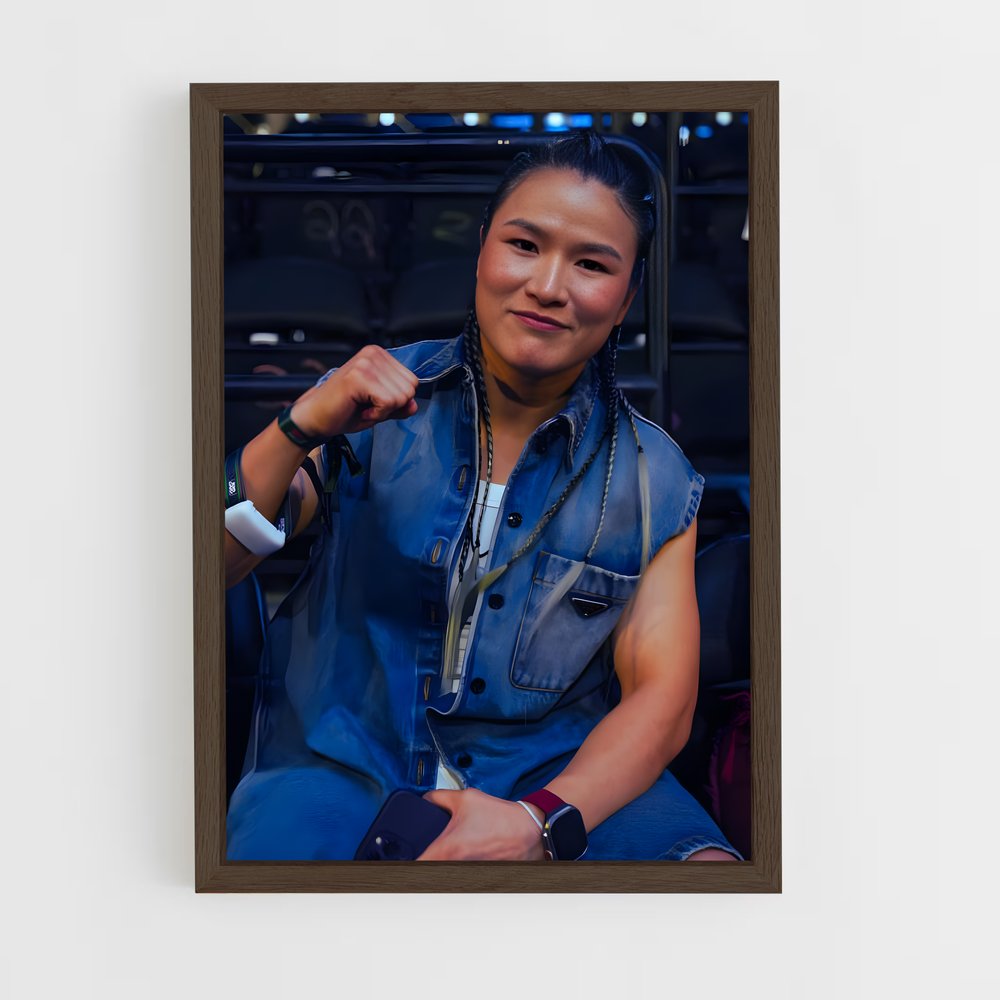 ap-zhang weili-2 cadre Bois foncé