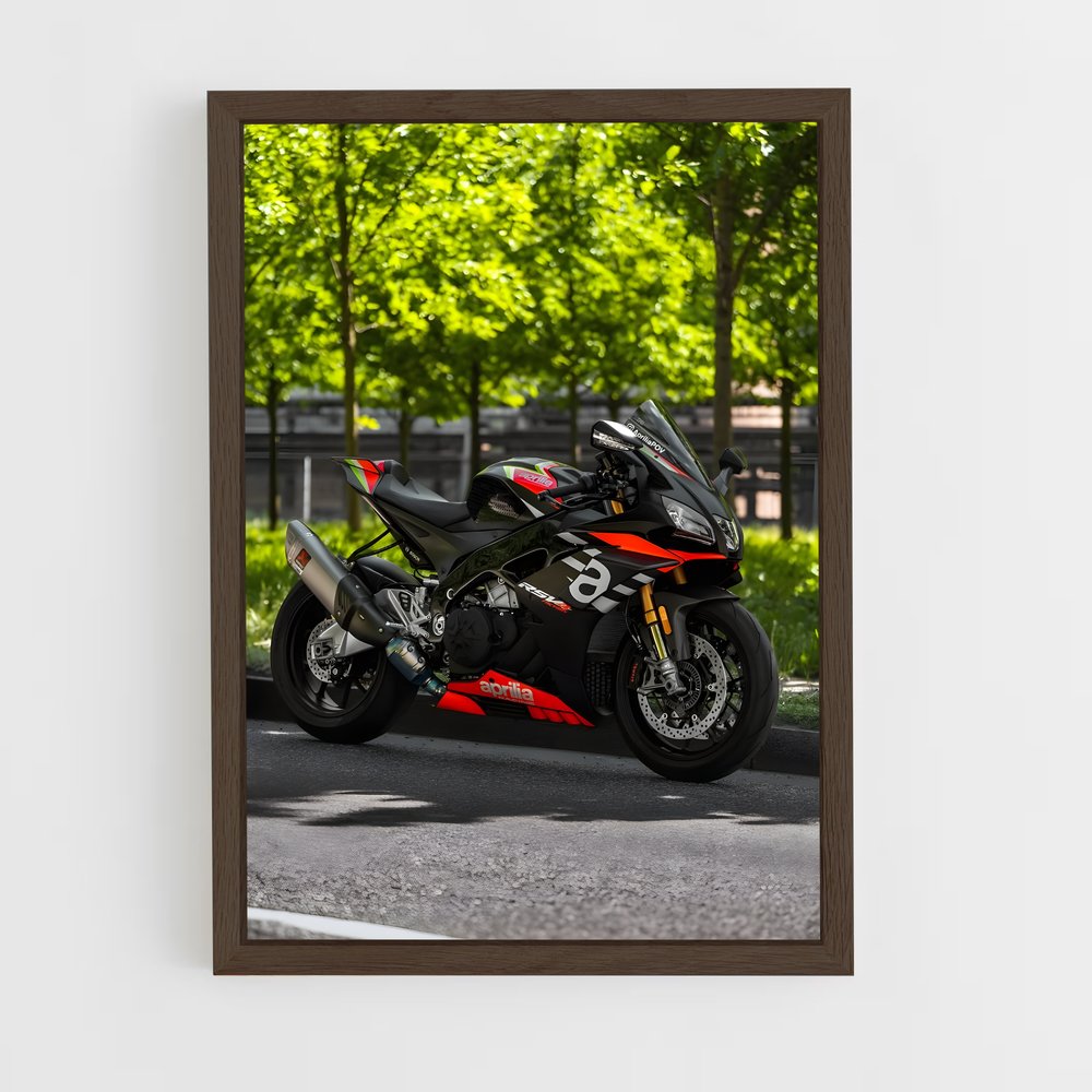 aprilia-7 cadre Bois foncé
