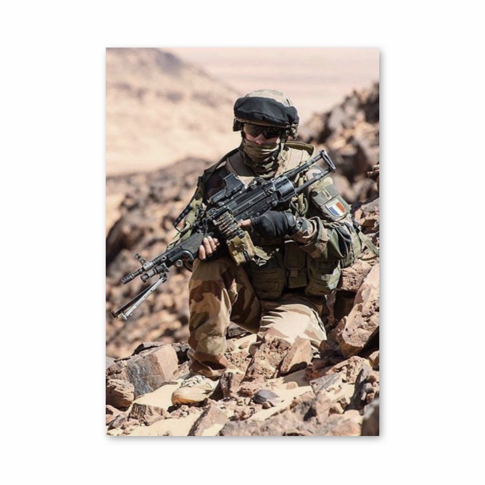 Poster Militaire Désert