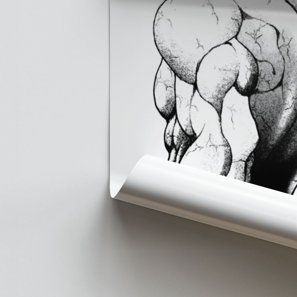 Baki-Muskel-Poster