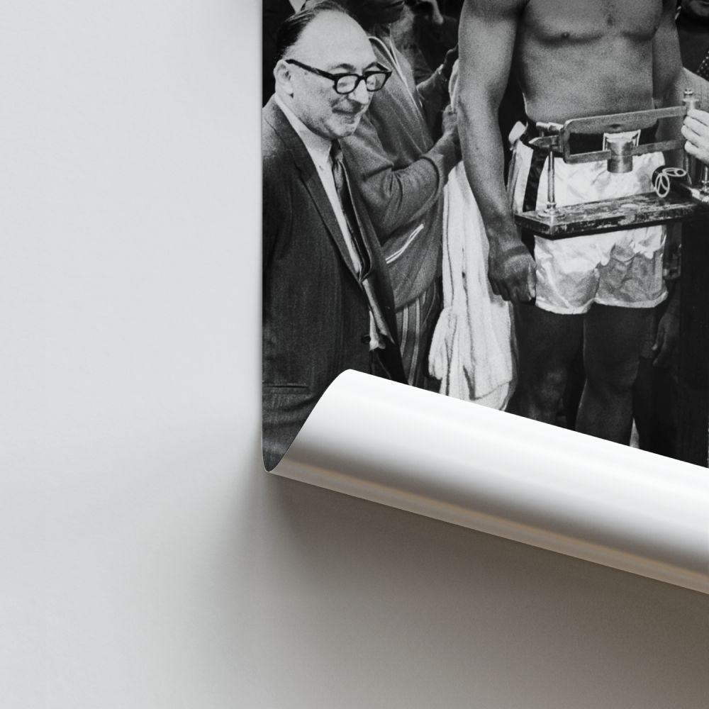 Poster Noir et Blanc Mohamed Ali