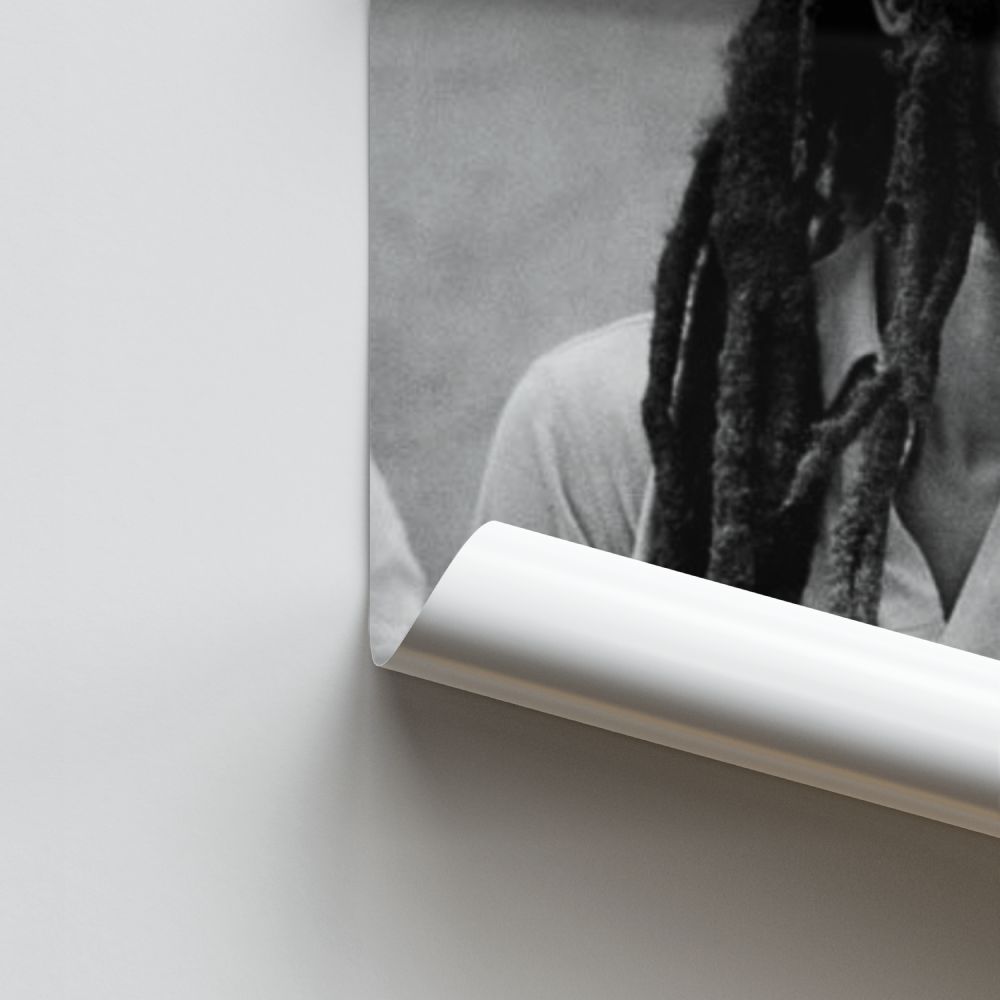 Poster Bob Marley lacht