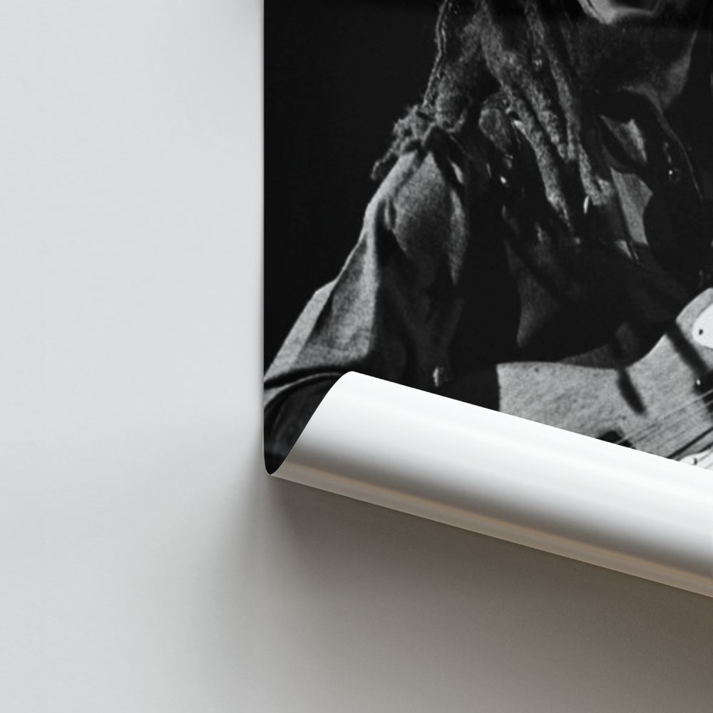 Poster Bob Marley Schwarz und Weiß