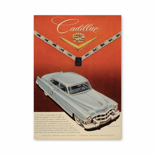 Poster Cadillac Rouge