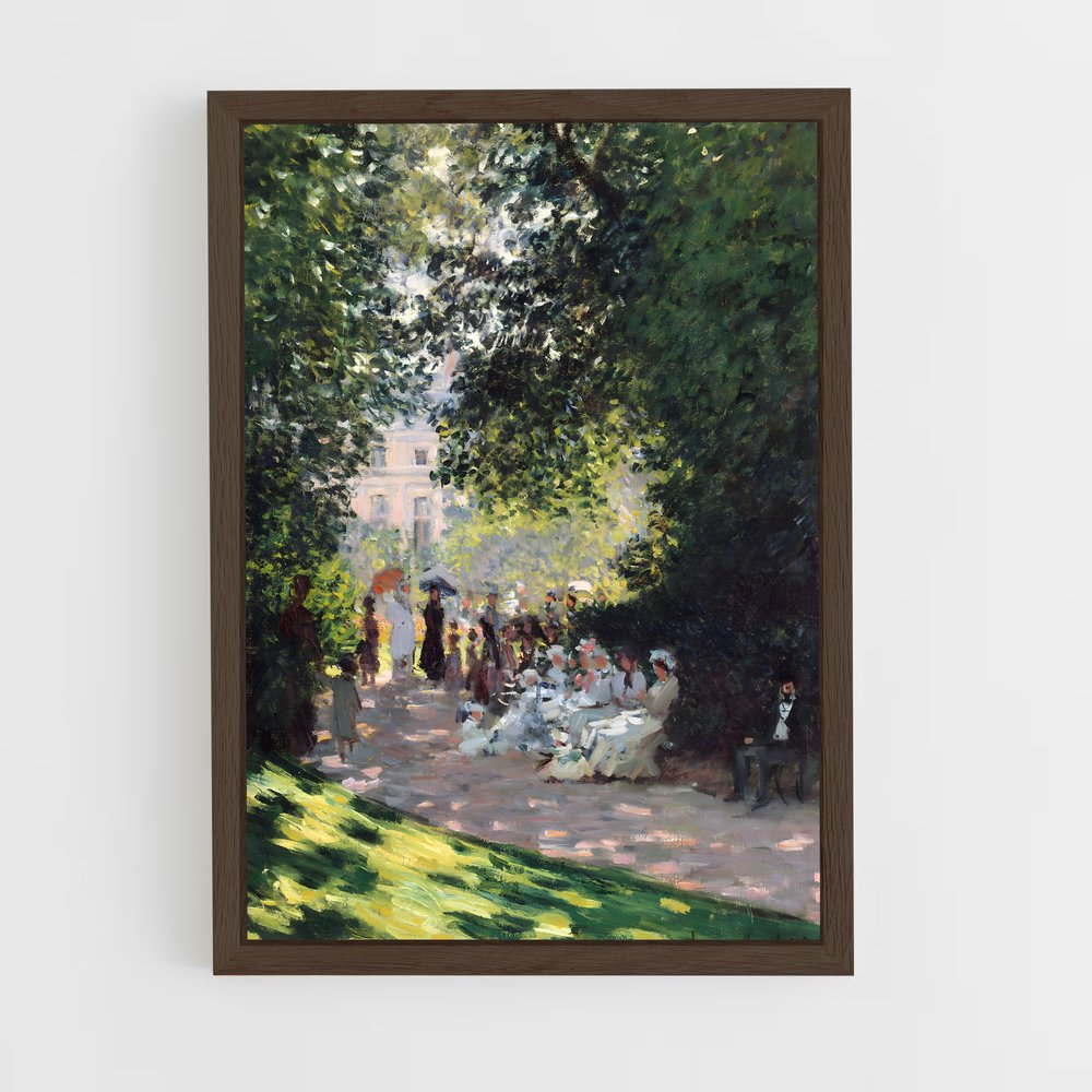 claude-monet-2 cadre Bois foncé