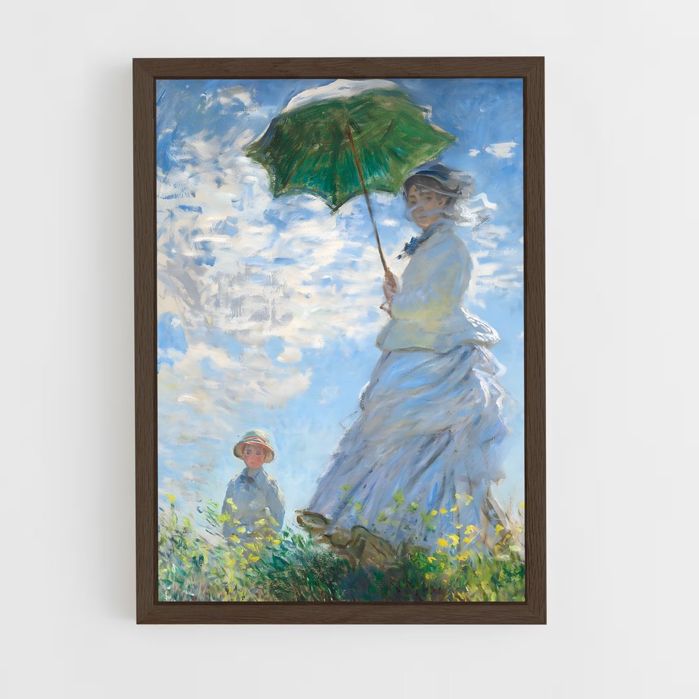 claude-monet-8 cadre Bois foncé