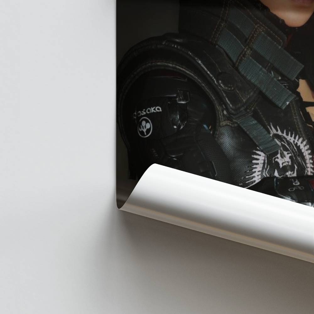 Poster Cyberpunk-Frau