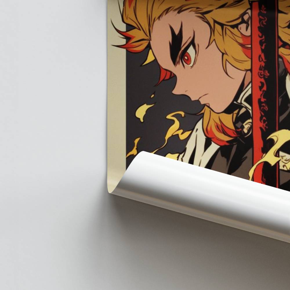 Poster Rengoku-Zeichnung