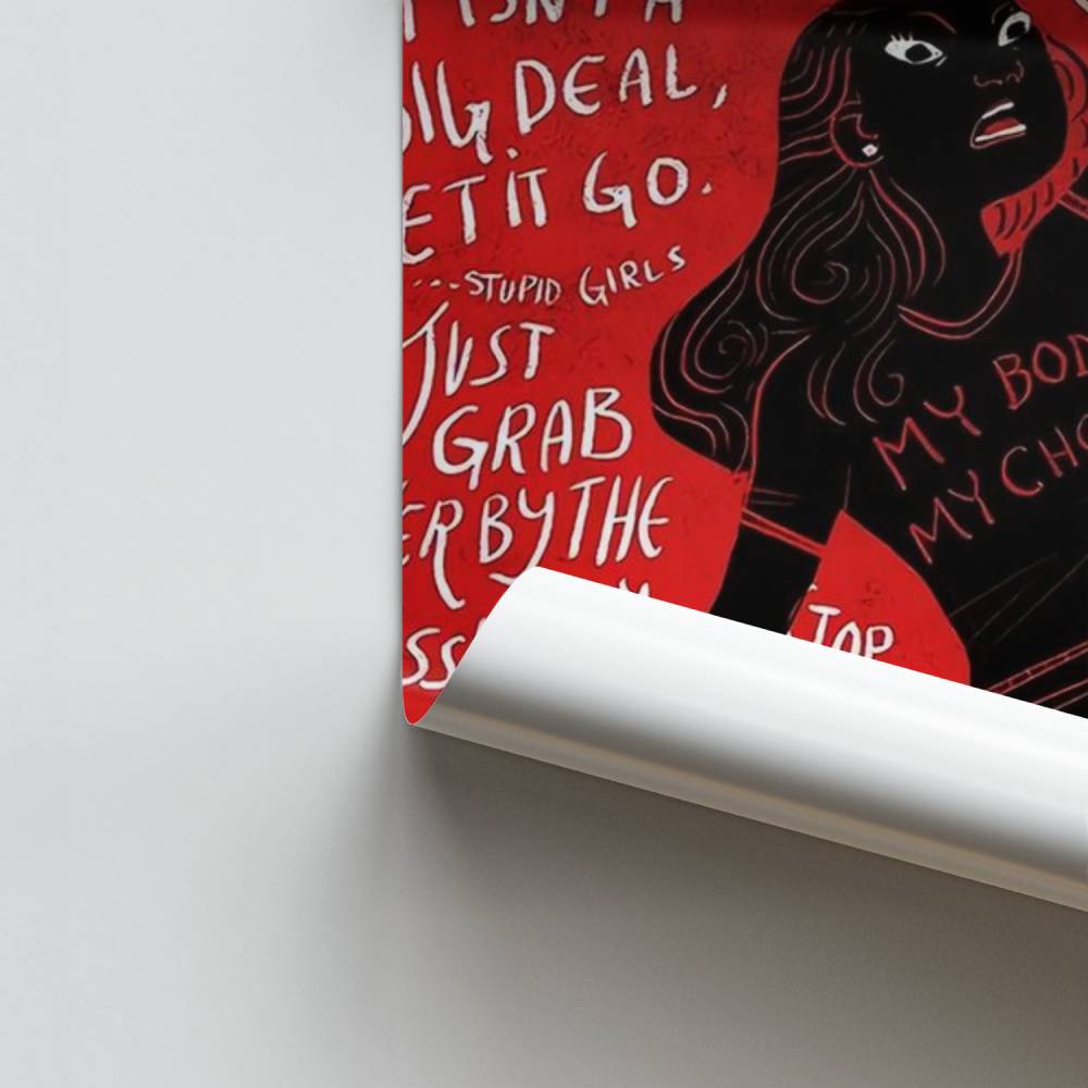 Plakat weibliches Wort