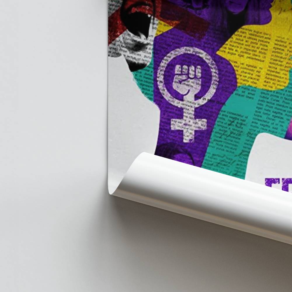 Feministisches Machtplakat