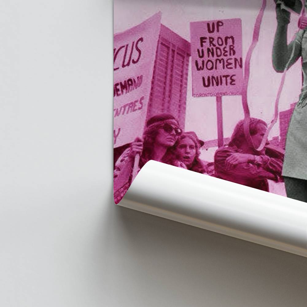 Rosa feministisches Poster