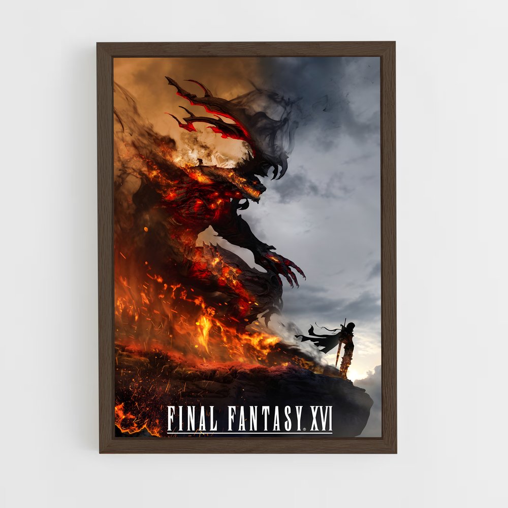 final-fantasy-5 cadre Bois foncé