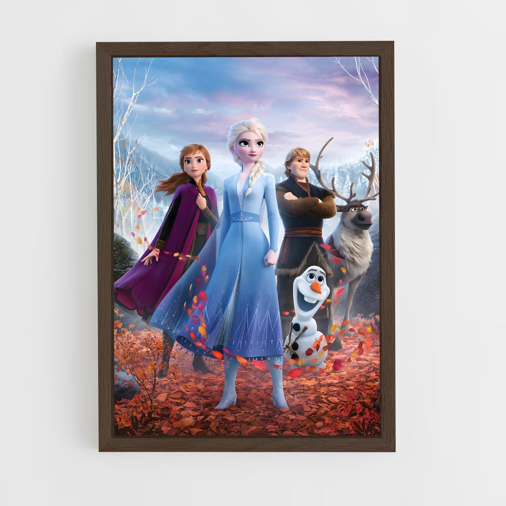 frozen-4 cadre Bois foncé