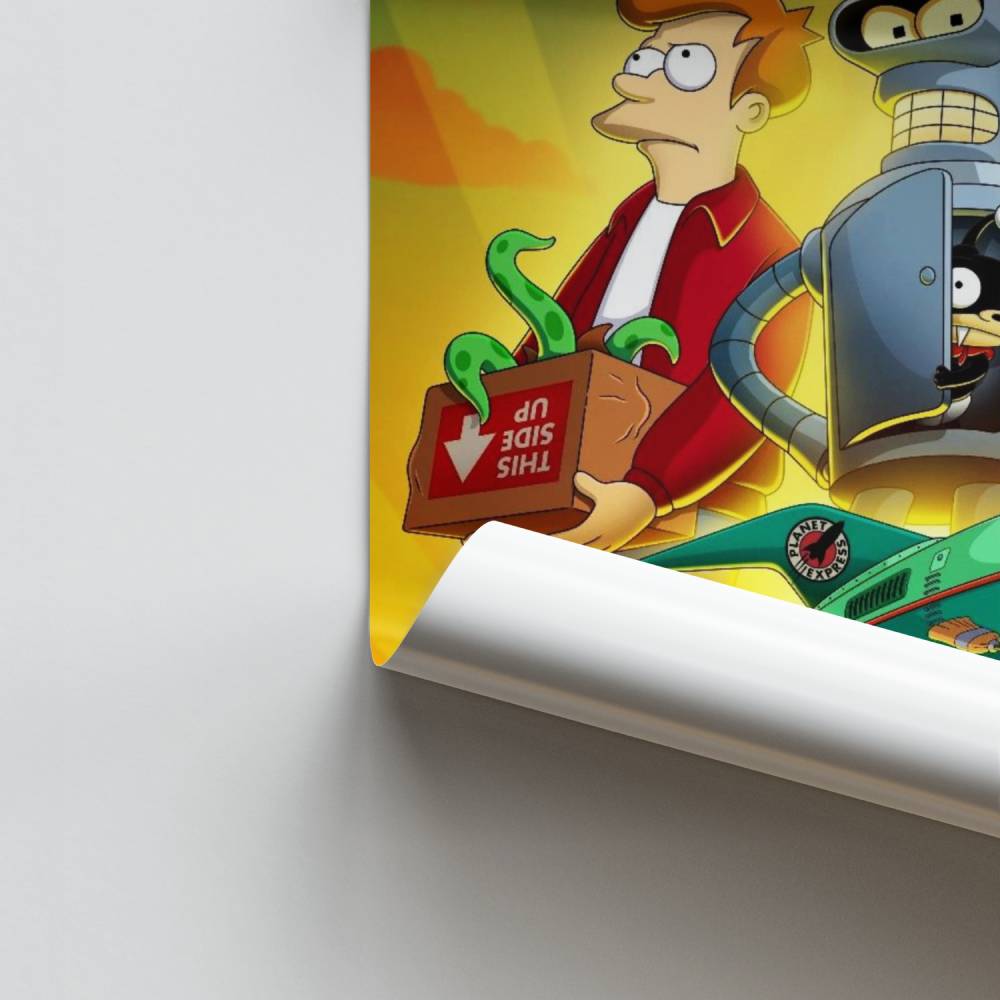 Futuristisches Abenteuerplakat