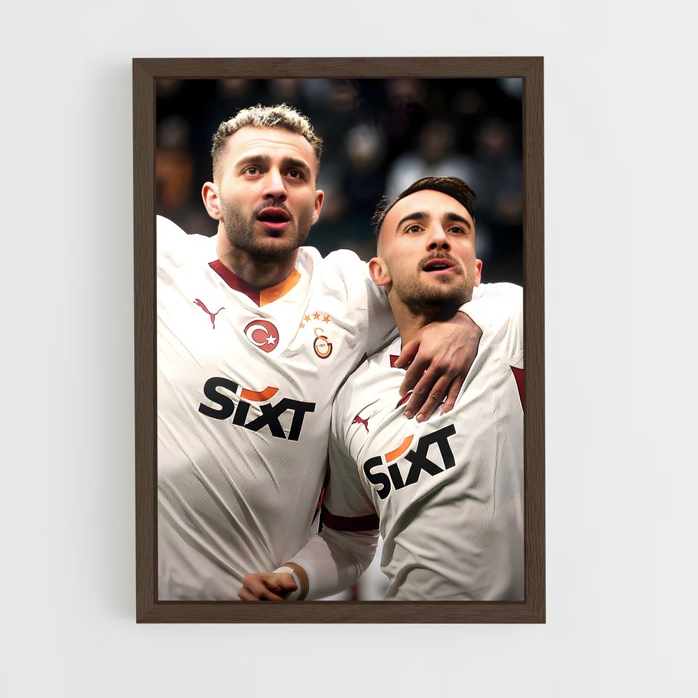 galatasaray-4 cadre Bois foncé