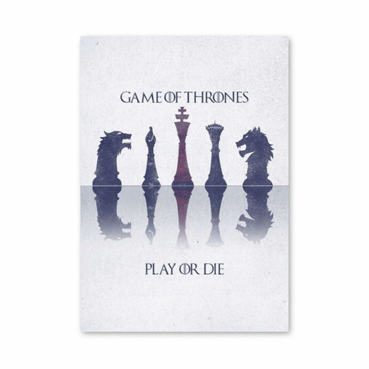 Poster Game of thrones Échecs
