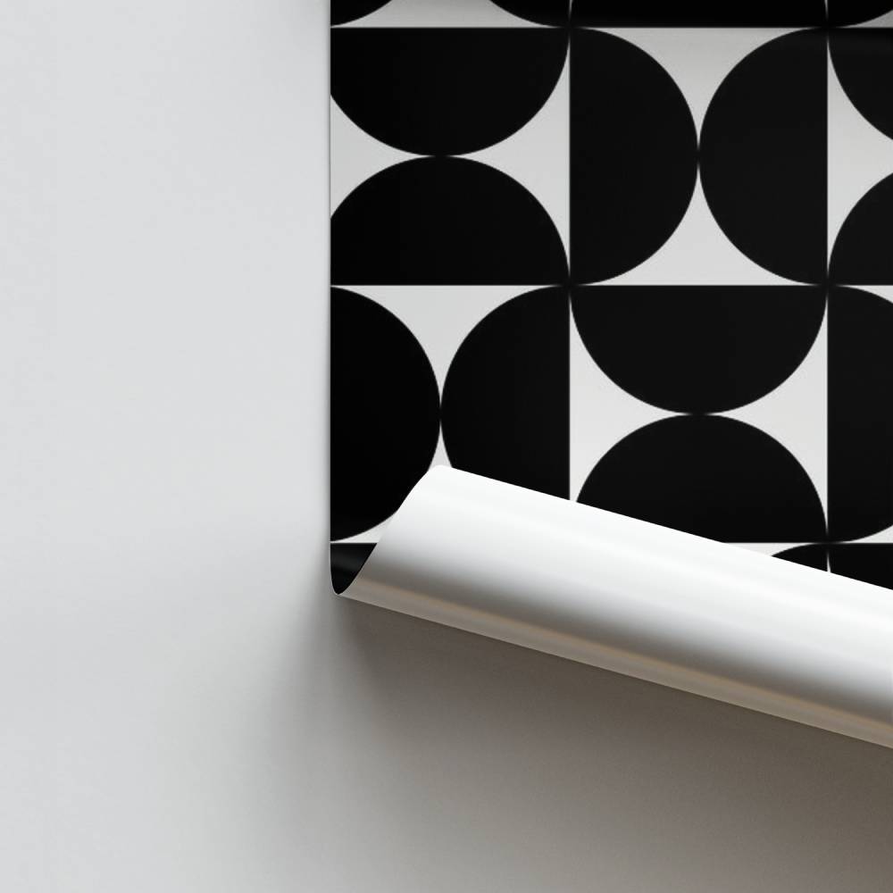 Schwarzes quadratisches Poster