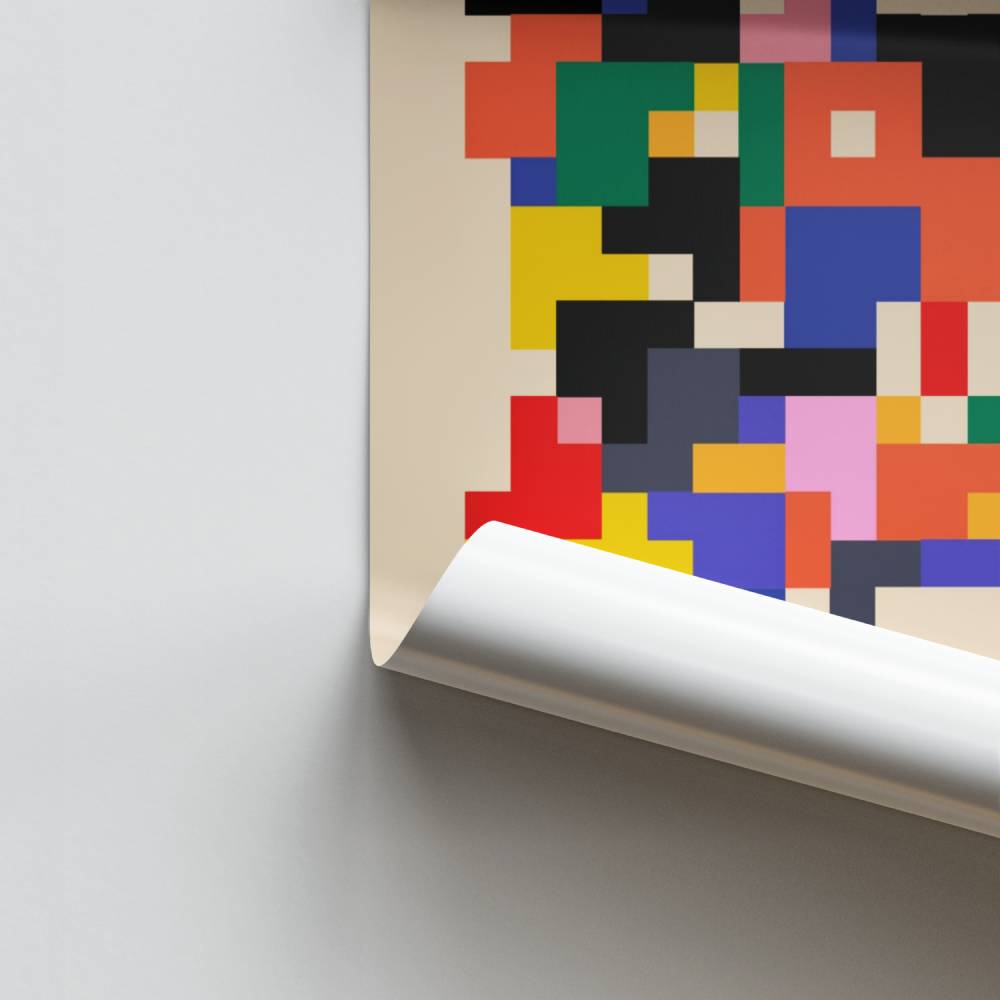 Lebendiges Mosaik-Poster