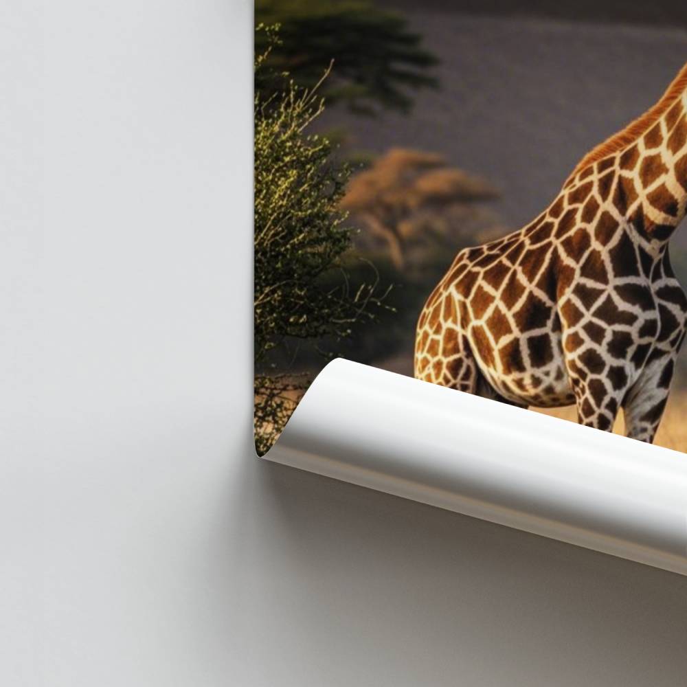 Serengeti-Giraffe-Poster