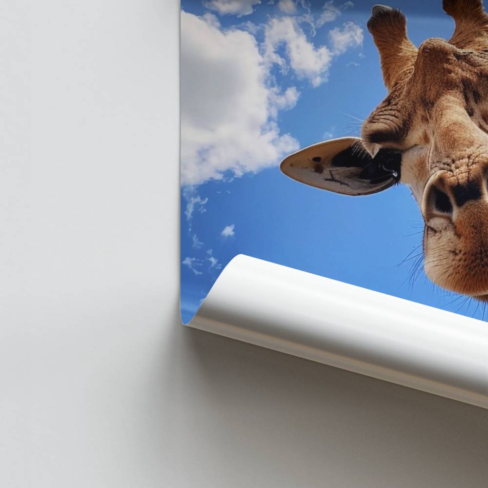 High View Giraffen-Poster