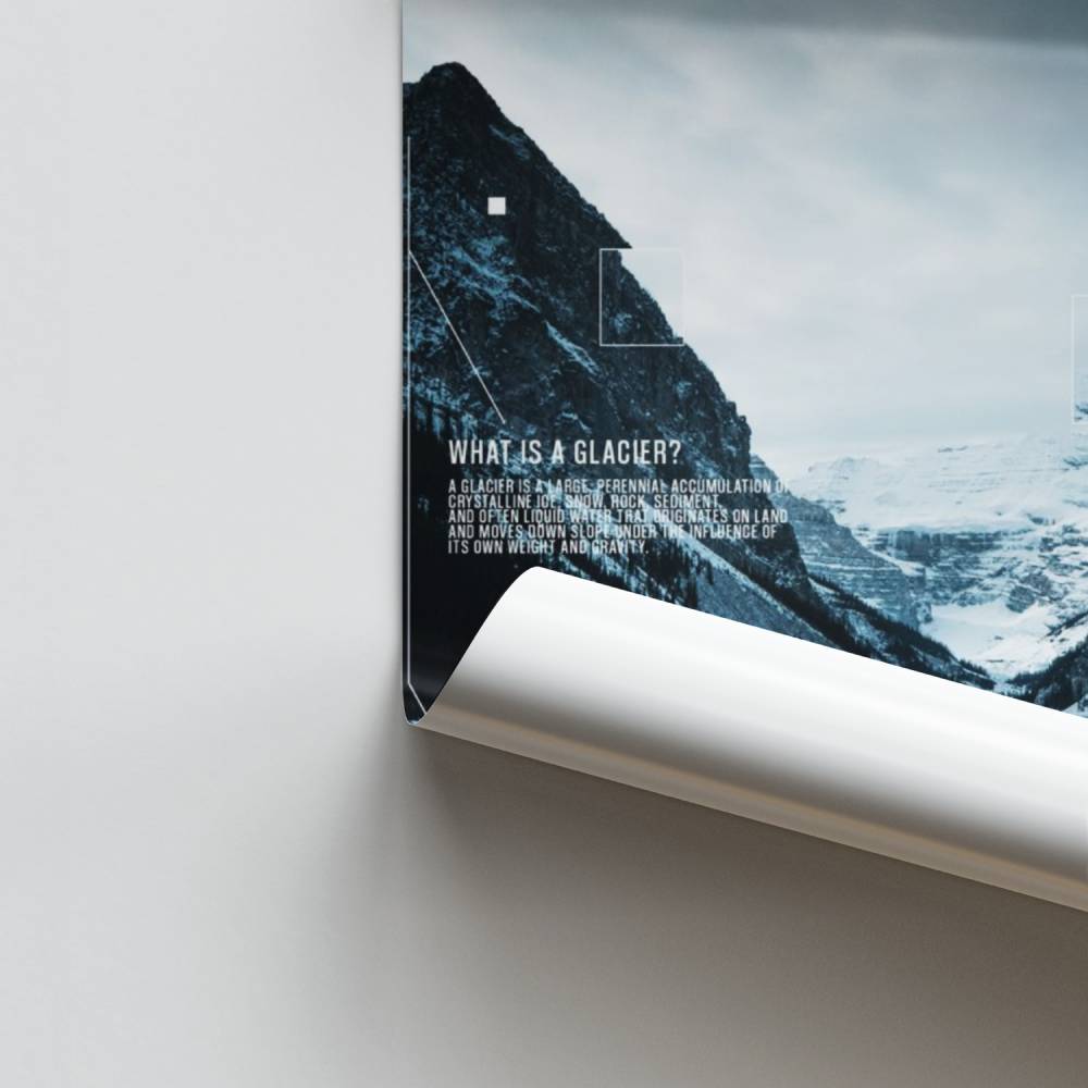 Gletscher-Gelassenheits-Poster