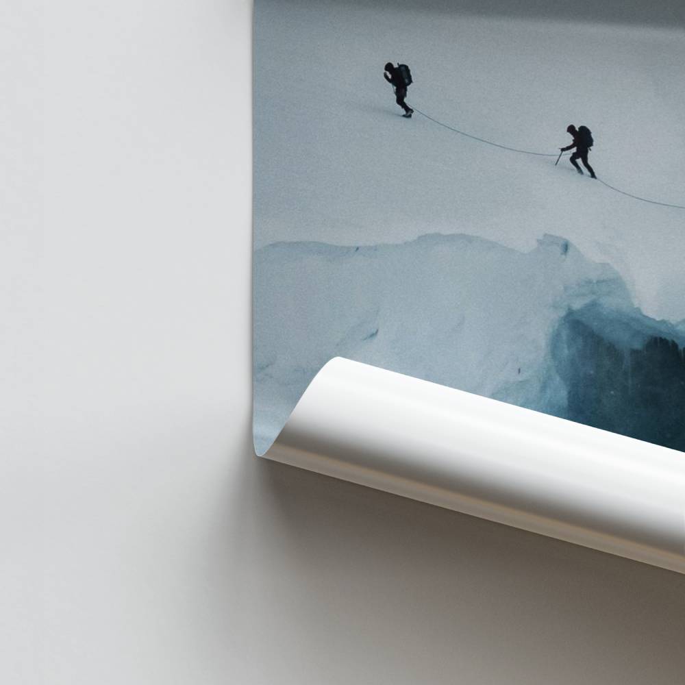 Poster zur Gletscherüberquerung