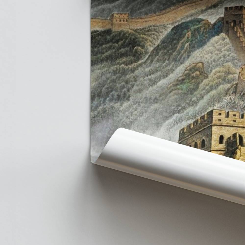 Poster Muraille de Brume Mystique