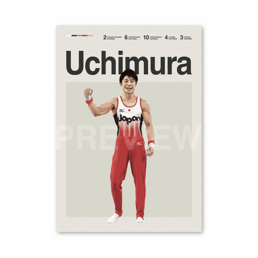 Poster Champion Gymnastique