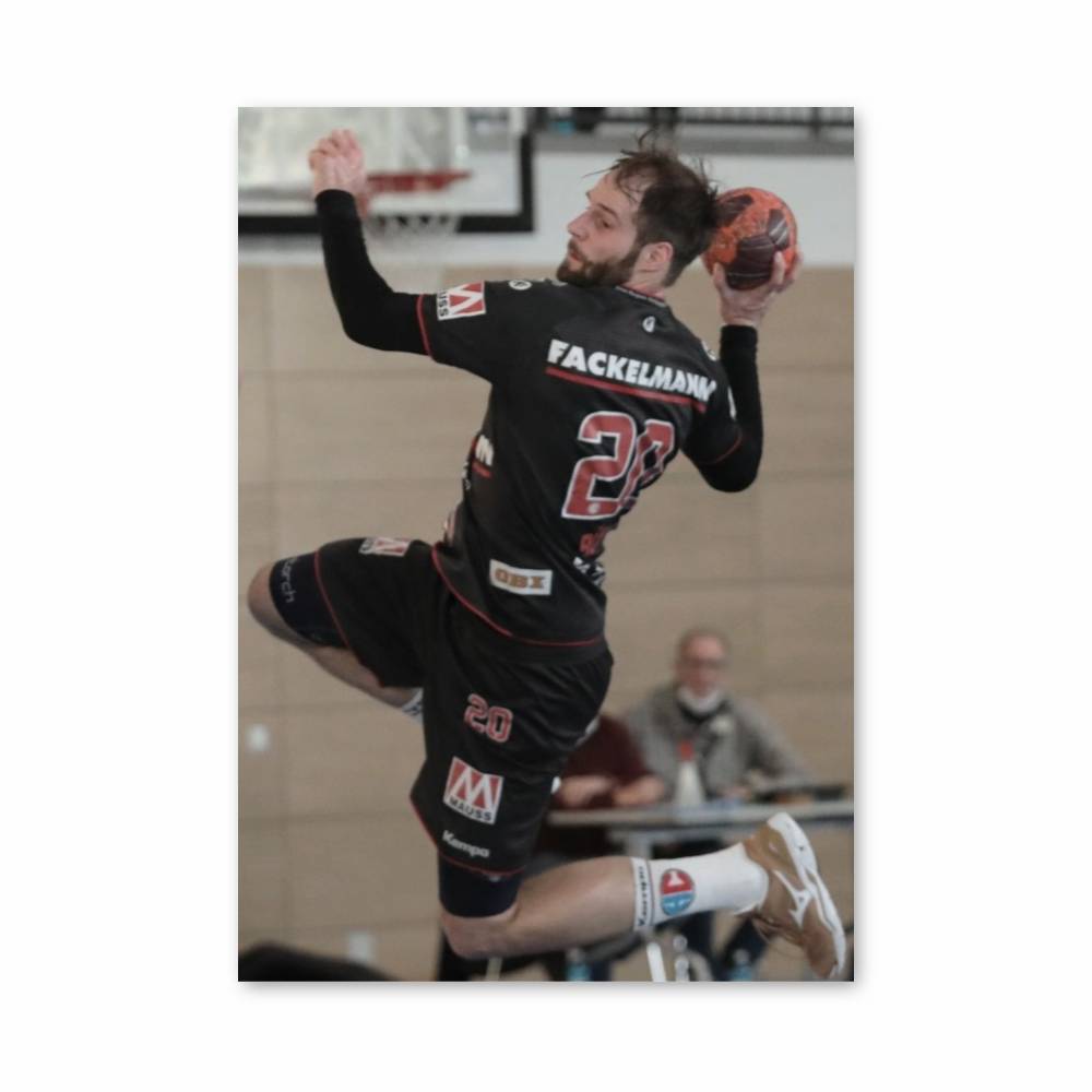 Poster Action de Handball