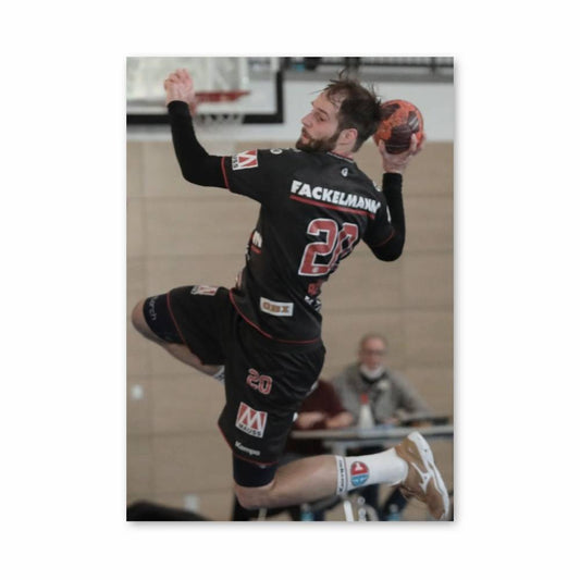 Poster Action de Handball