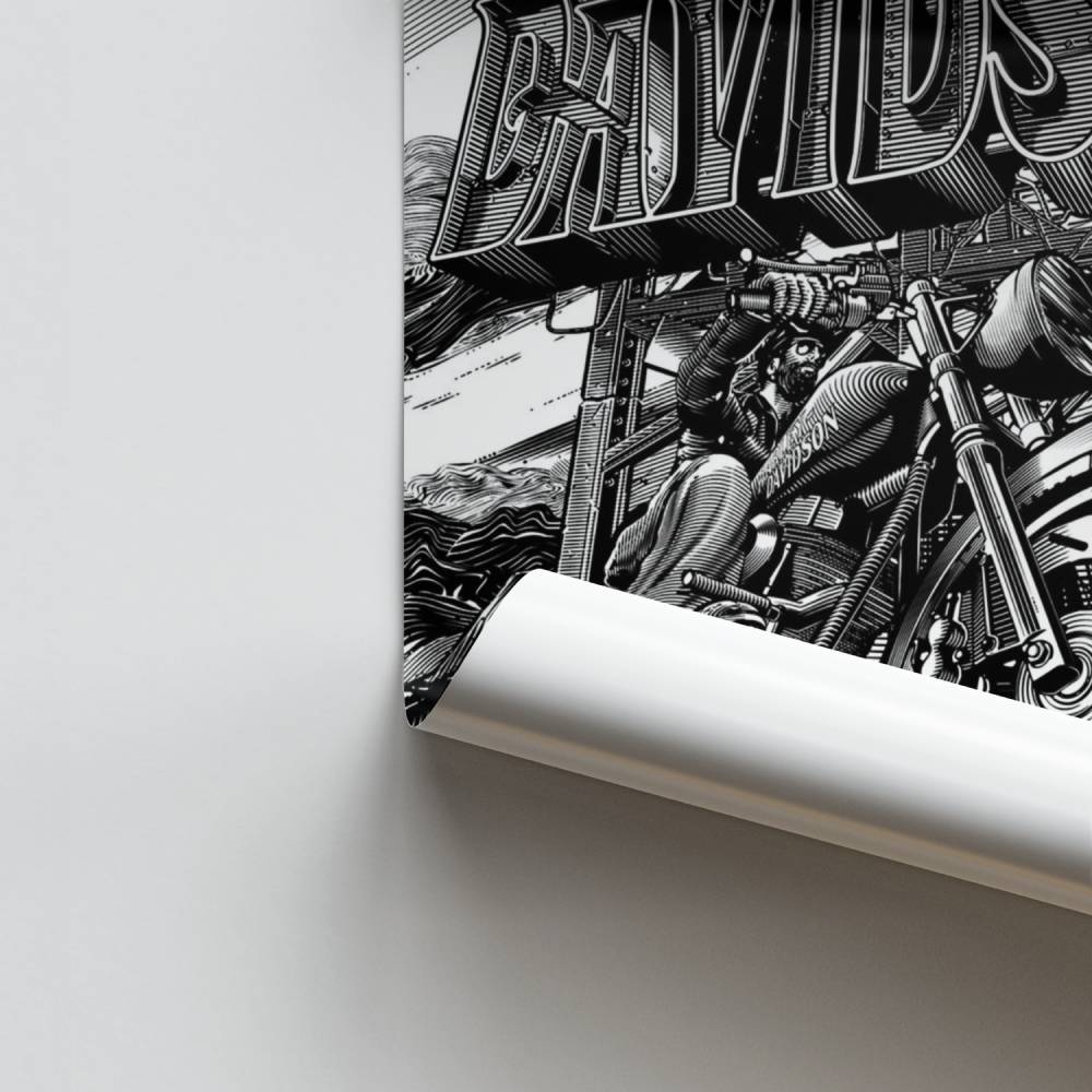 Poster Harley Davidson Chrono