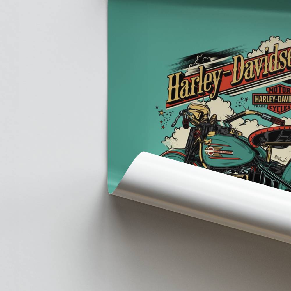 Poster Retro Harley-Davidson