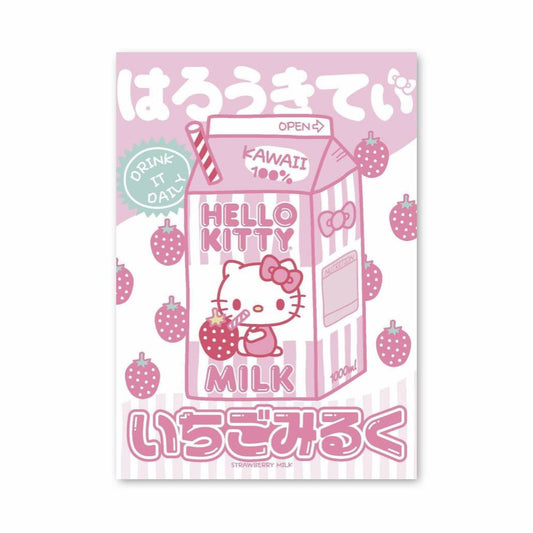 Poster Hello Kitty Fraise