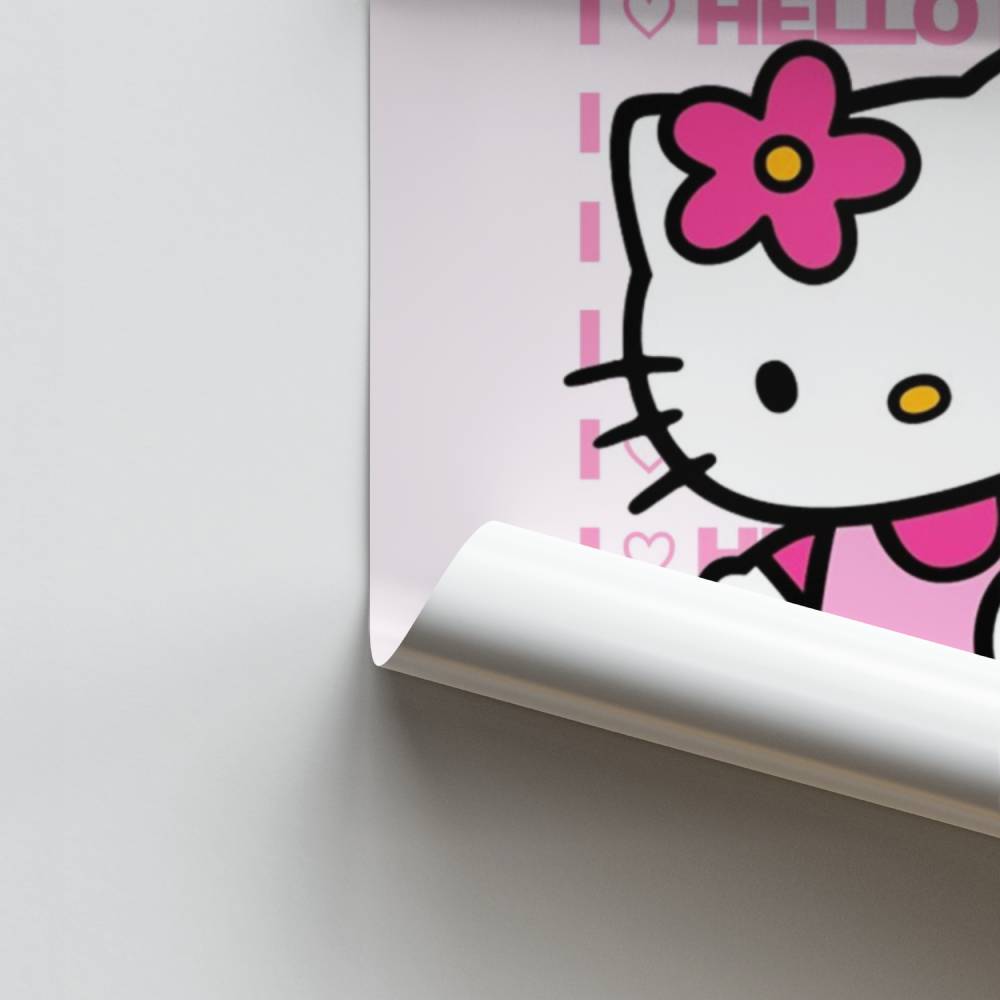 Poster Ich liebe Hello Kitty Roses